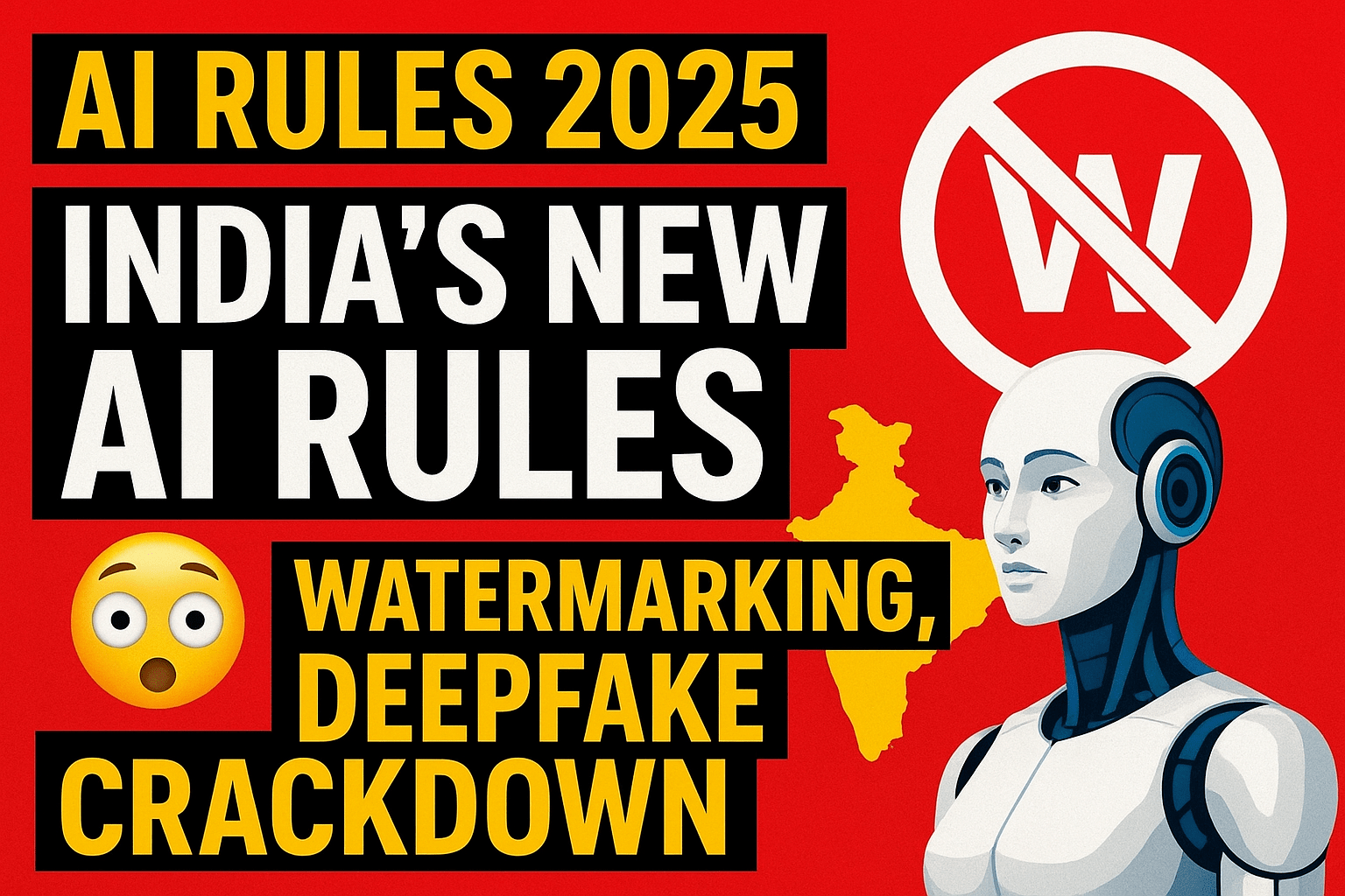 India’s New AI Rules Explained: Watermarking, Deepfake Crackdown & Big Changes for Creators in 2025